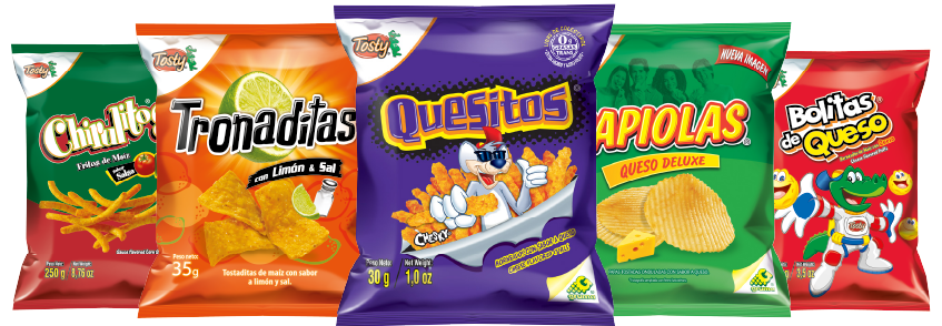 Producto Tosty, pack de cinco productos